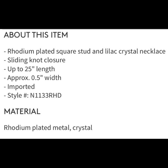 Kendra Scott Oscar Silver Adjustable Chocker Necklace in Lilac Crystal - Picture 7 of 10